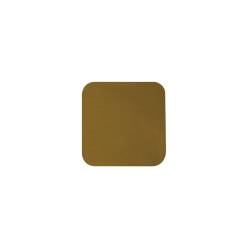 Star square coaster in ochre laminated pvc cm 10